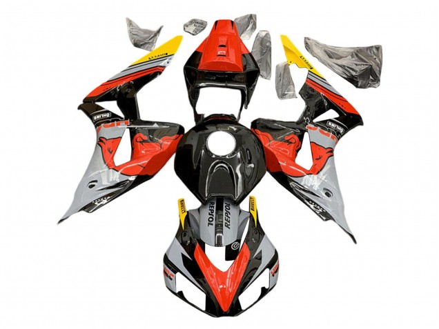 2006-2007 Honda CBR1000RR Motorcycle Fairings - Nardo Grey Red Yellow Glossy Black Red Bull Repsol HRC Canada