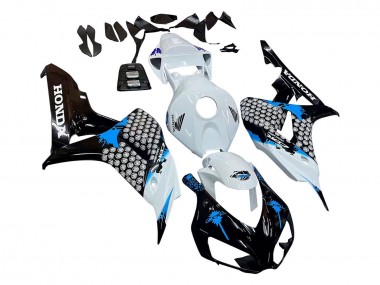 Online 2006-2007 Honda CBR1000RR Motorcycle Fairing - White Blue Glossy Black Canada