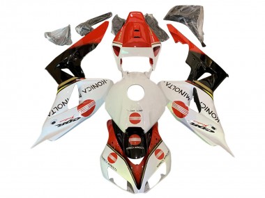 Online 2006-2007 Honda CBR1000RR Motorcycle Fairings - White Red Glossy Black Konica Minolta Canada