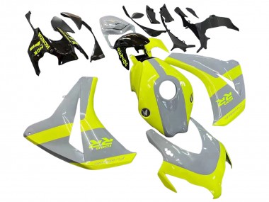 Online 2008-2011 Honda CBR1000RR Motorcycle Fairings - Nardo Grey Fluorescent Green Canada