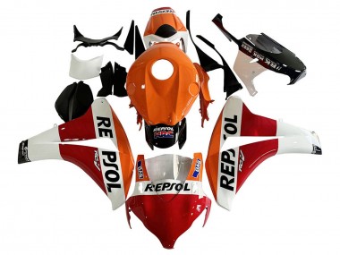 Online 2008-2011 Honda CBR1000RR Motorcycle Fairing - Orange White Red Glossy Black Repsol HRC Canada