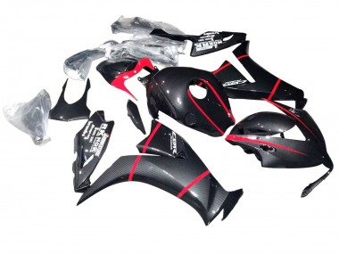 Online 2012-2016 Honda CBR1000RR Motorcycle Fairings - Black Carbon Fiber Red Canada