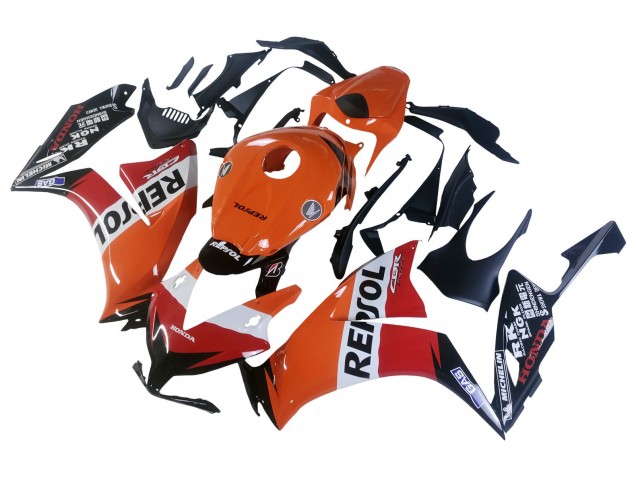 2012-2016 Honda CBR1000RR Motorcycle Fairings - Orange White Red Repsol Canada