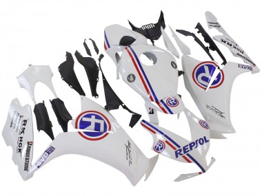 Online 2012-2016 Honda CBR1000RR Motorcycle Fairings - White Blue Red Repsol Canada