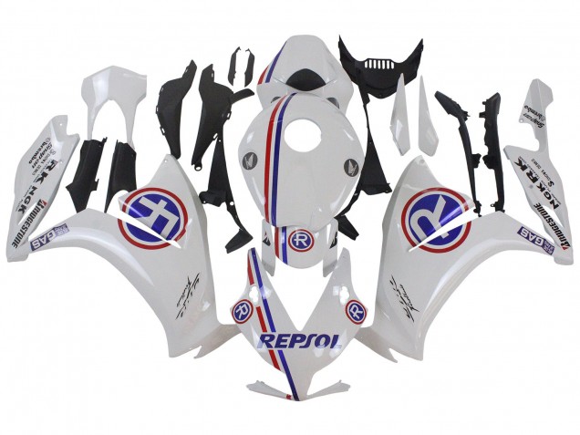 2012-2016 Honda CBR1000RR Motorcycle Fairings - White Blue Red Repsol Canada