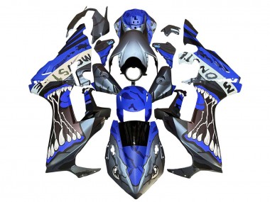 Online 2017-2023 Honda CBR1000RR Motorcycle Fairings - Blue Grey Glossy Black Monster Canada