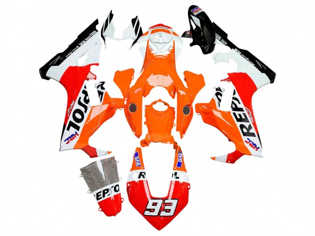 2017-2023 Honda CBR1000RR Motorcycle Fairings - White Orange Red Glossy Black HRC Repsol 93 Canada
