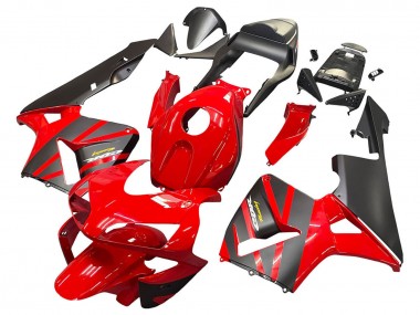Online 2003-2004 Honda CBR600RR Motorcycle Fairings - Red Matte Black Racing Canada