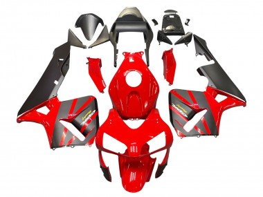 Online 2003-2004 Honda CBR600RR Motorcycle Fairings - Red Matte Black Racing Canada