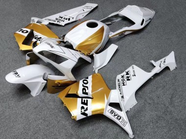 Online 2003-2004 Honda CBR600RR Motorcycle Fairings - White Gold Black Repsol Canada