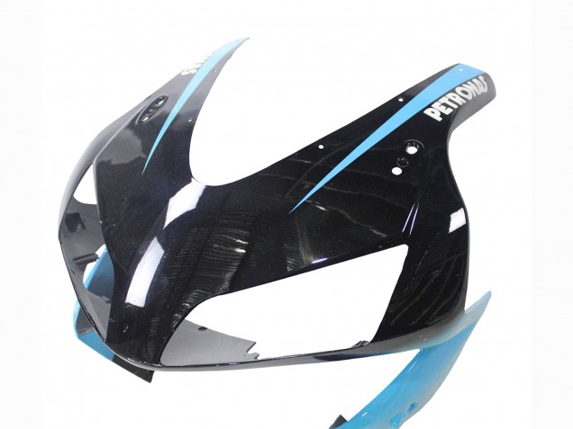 2003-2004 Honda CBR600RR Motorcycle Fairings - Light Blue Red Glossy Black Dunlop Canada