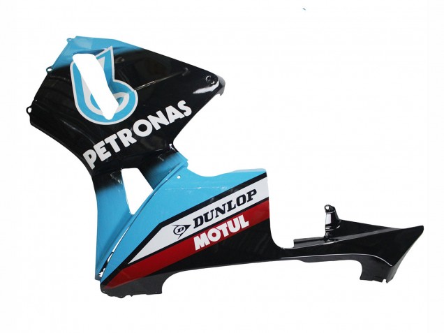 2003-2004 Honda CBR600RR Motorcycle Fairings - Light Blue Red Glossy Black Dunlop Canada
