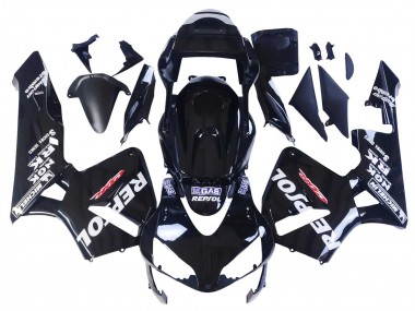 Online 2003-2004 Honda CBR600RR Motorcycle Fairings - Glossy Black White Repsol Canada