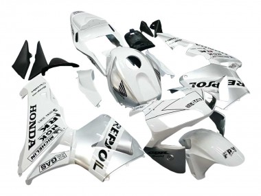 Online 2003-2004 Honda CBR600RR Motorcycle Fairings - White Silver Black Repsol Canada