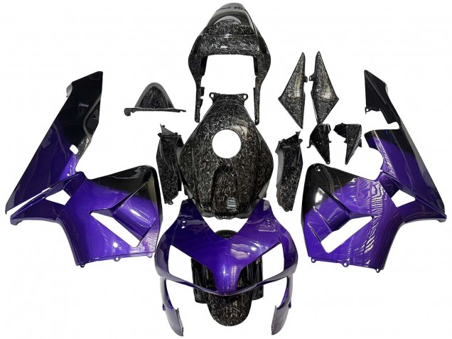2003-2004 Honda CBR600RR Motorcycle Fairings - Purple Black Forged Carbon Fiber Canada