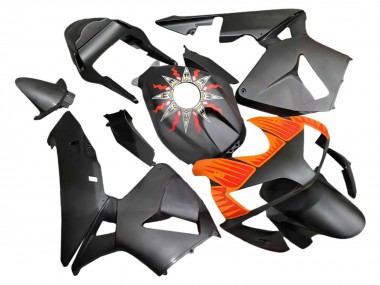 Online 2003-2004 Honda CBR600RR Motorcycle Fairings - Matte Black Orange Canada