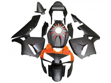 Online 2003-2004 Honda CBR600RR Motorcycle Fairings - Matte Black Orange Canada