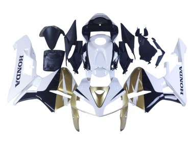 Online 2005-2006 Honda CBR600RR Motorcycle Fairings - Gold White Black Canada