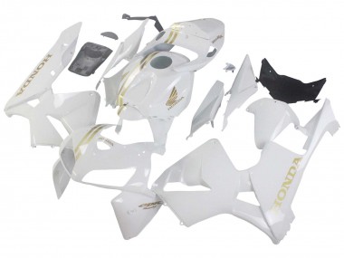 Online 2005-2006 Honda CBR600RR Motorcycle Fairings - White Gold Canada