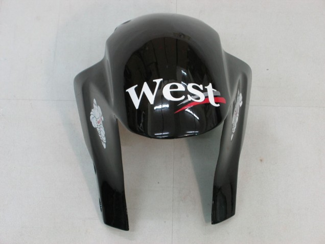 2005-2006 Honda CBR600RR Motorcycle Fairings - Glossy Black White West Canada