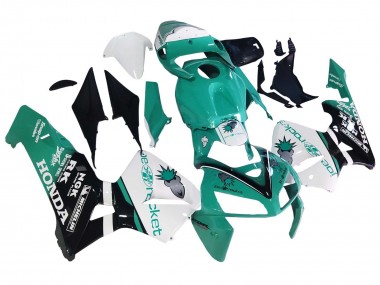 Online 2005-2006 Honda CBR600RR Motorcycle Fairings - Light Green White Glossy Black Joe Rocket Canada