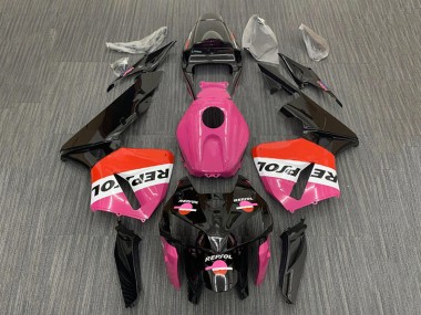 Online 2005-2006 Honda CBR600RR Motorcycle Fairings - Pink Red Black Repsol Canada