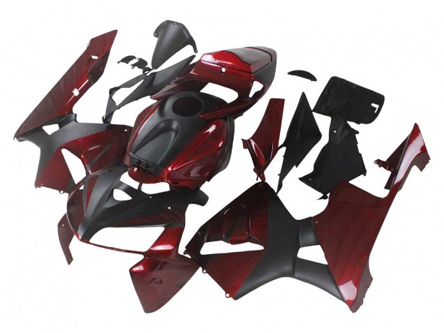 2005-2006 Honda CBR600RR Motorcycle Fairings - Red Black Canada