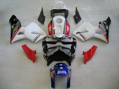 Online 2005-2006 Honda CBR600RR Motorcycle Fairings - Red White Blue DENSO Canada