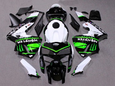 Online 2005-2006 Honda CBR600RR Motorcycle Fairings - White Black Green Monster Canada