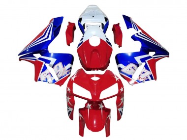 Online 2005-2006 Honda CBR600RR Motorcycle Fairings - Red White Blue 69 Canada