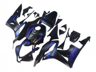 Online 2007-2008 Honda CBR600RR Motorcycle Fairings - Matte Black Blue Repsol Canada