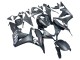 2007-2008 Honda CBR600RR Motorcycle Fairing - Matte Black White Repsol Canada
