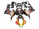 2007-2008 Honda CBR600RR Motorcycle Fairings - Matte Black Orange Red Rossi Repsol 46 Canada