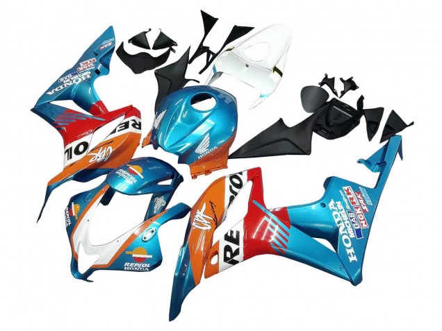 2007-2008 Honda CBR600RR Motorcycle Fairings - Orange White Red Blue Repsol Canada