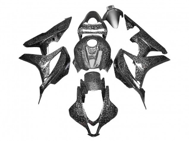 2007-2008 Honda CBR600RR Motorcycle Fairings - Black Forged Carbon Fiber Canada