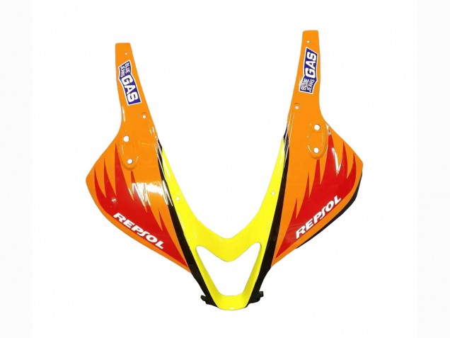 2007-2008 Honda CBR600RR Motorcycle Fairings - Yellow Orange Glossy Black Rossi Repsol Canada