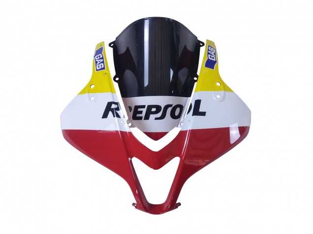 2007-2008 Honda CBR600RR Motorcycle Fairings - White Yellow Red Repsol HRC Canada
