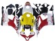 2007-2008 Honda CBR600RR Motorcycle Fairings - White Yellow Red Repsol HRC Canada