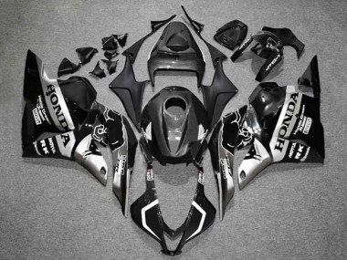 Online 2009-2012 Honda CBR600RR Motorcycle Fairings - Silver Glossy Black HRC Canada