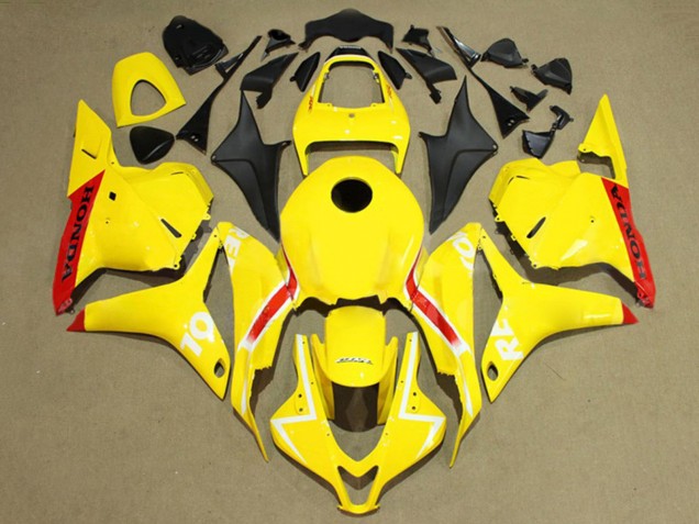 2009-2012 Honda CBR600RR Motorcycle Fairings - Yellow Red White Repsol Canada