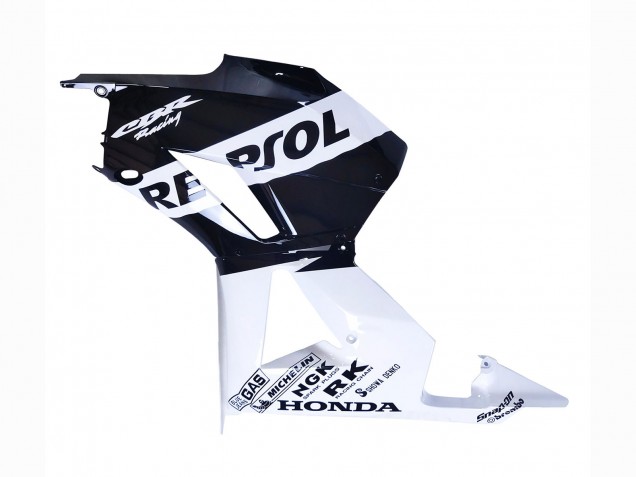 2013-2023 Honda CBR600RR Motorcycle Fairings - White Glossy Black Repsol Canada