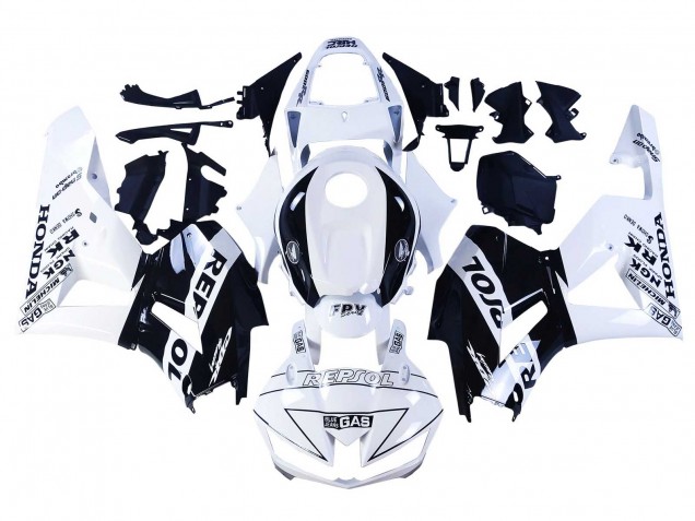 2013-2023 Honda CBR600RR Motorcycle Fairings - White Glossy Black Repsol Canada