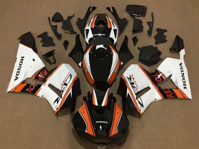 2013-2023 Honda CBR600RR Motorcycle Fairings - White Orange Glossy Black Repsol Canada