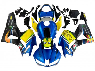 Online 2013-2023 Honda CBR600RR Motorcycle Fairings - Blue Yellow Matte Black Green Monster Shark Canada