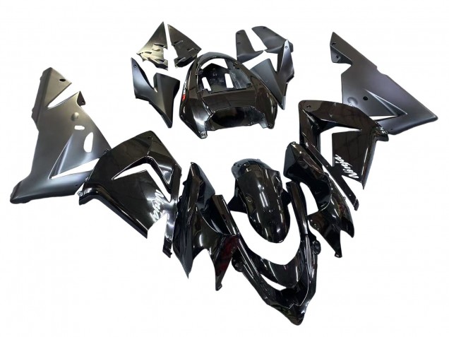 2004-2005 Kawasaki ZX10R Motorcycle Fairings - Glossy Matte Black Ninja Canada