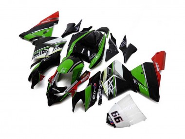 Online 2004-2005 Kawasaki ZX10R Motorcycle Fairings - White Black Green Elf Canada