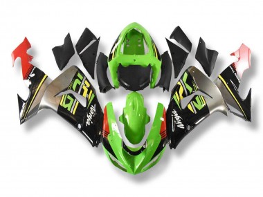 Online 2006-2007 Kawasaki ZX10R Motorcycle Fairings - Green Grey Red Black Yellow Canada