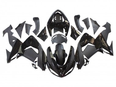 Online 2006-2007 Kawasaki ZX10R Motorcycle Fairings - Matte Black Glossy Black Canada