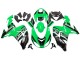 2006-2007 Kawasaki ZX10R Motorcycle Fairing Kits - Green White Black Canada