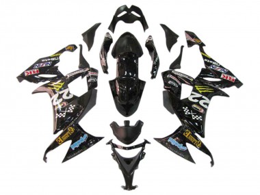 Online 2006-2007 Kawasaki ZX10R Motorcycle Fairings - Glossy Black Red Blue Yellow Monster Canada